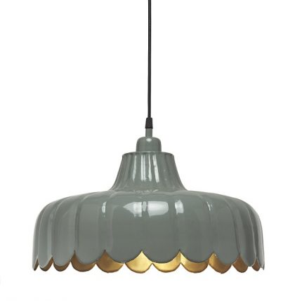 Taklampa Wells grön 43 cm-0