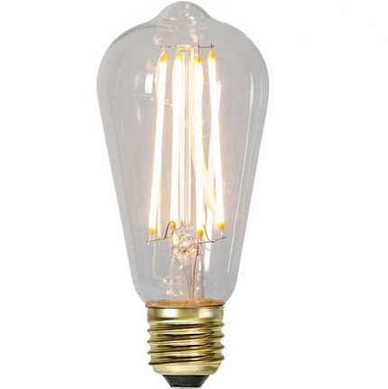 Ledlampa (Edison) E27 4w 300lm klar dimbar-0