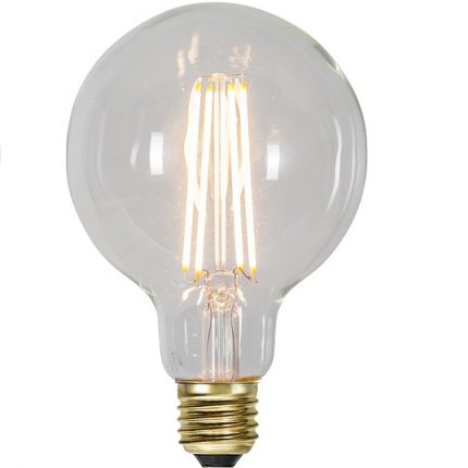 Ledlampa 95mm klar E27 3,6 w 300lm dimbar-0