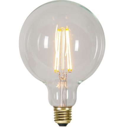 Ledlampa 125mm klar E27 3,6 w 300lm dimbar-0