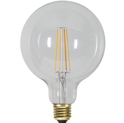 Ledlampa 125mm klar E27 6,5 w 700lm dimbar-14954
