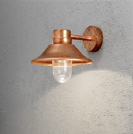 Vägglykta Vega LED koppar-12432