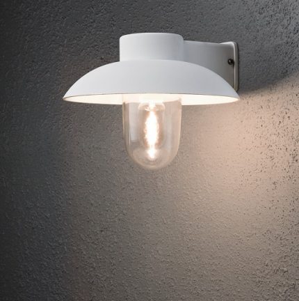 Vägglykta Mani E27 vit-12444