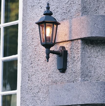 Vägglykta Pallas upp svart-12657