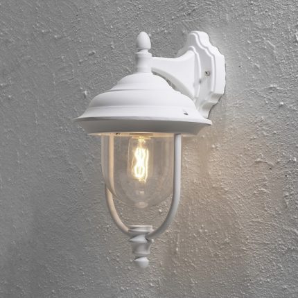 Vägglykta Parma ned E27 vit-13100