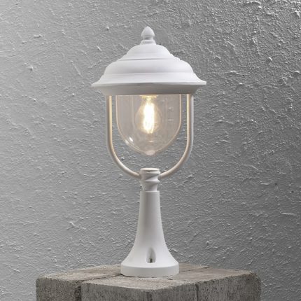 Grindstolpslykta Parma E27 vit-13124