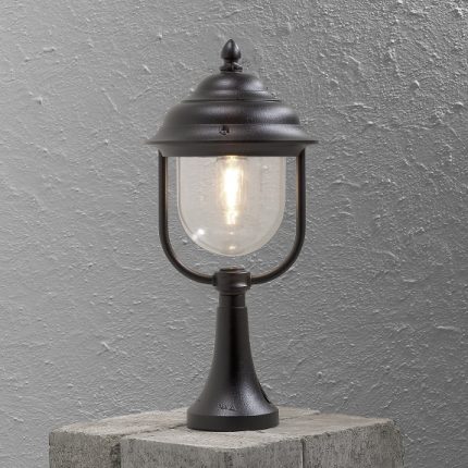 Grindstolpslykta Parma svart-13132