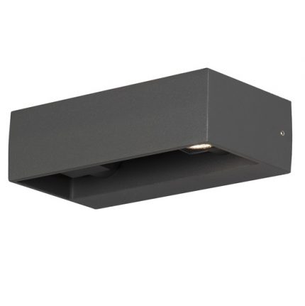 Vägglykta Monza 2x6W LED mörkgrå-0