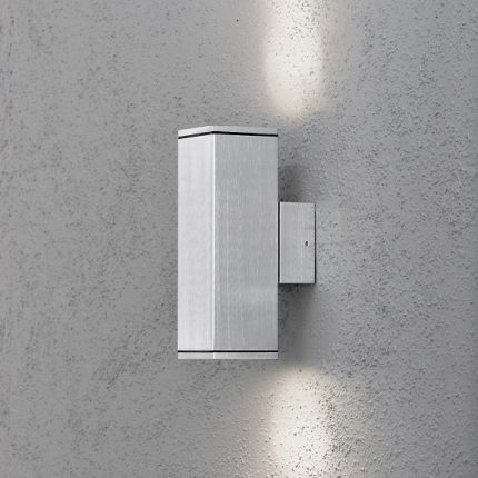 Vägglykta Monza upp/ned GU10 aluminium-14174