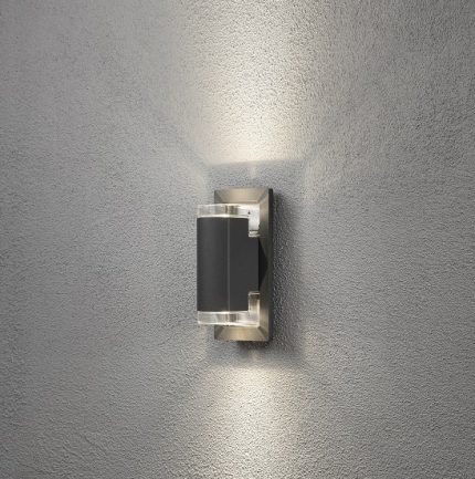 Vägglykta Potenza GU10 mörkgrå-12344