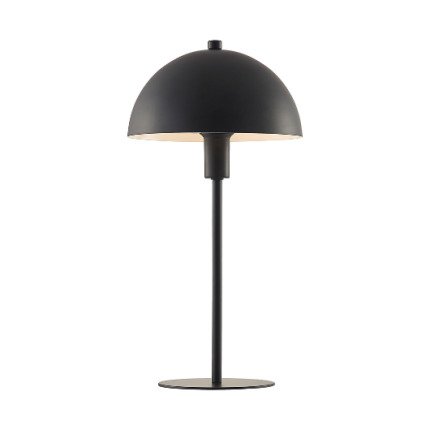Enkel helsvart bordslampa