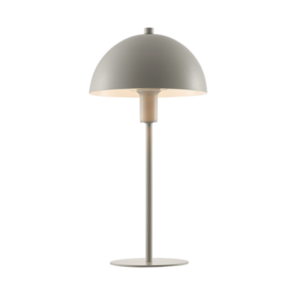 Enkel bordslampa i grå metall